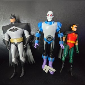 McFarlane DC Animated Series Mr.Freeze , Batman and Robin Figures
